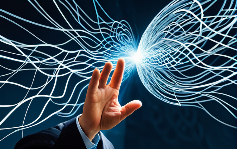 A professional individual in modest business attire, reaching out to untangle intricate, glowing mental pathways. The background is a sophisticated, abstract representation of the human mind, featuring a subtle labyrinthine structure with distorted lines and "filters" that are beginning to dissipate. Light breaks through, symbolizing clarity and the process of "unlearning" biases. Professional photography, high detail, perfect anatomy, correct proportions, well-formed hands, proper finger count, natural body proportions, safe for work, appropriate content, fully clothed, professional, family-friendly, professional dress, natural pose.