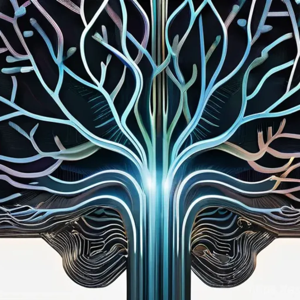 인지 편향 인식 훈련을 위한 교육 자료 - **Prompt:** A visually rich and abstract representation of the human brain as an intricate, glowing ...